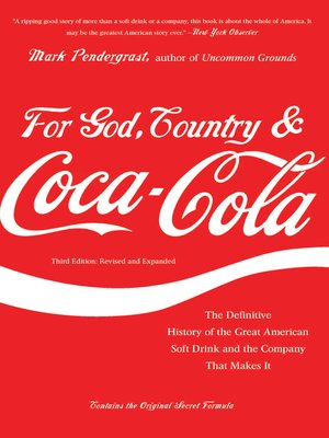 cover image of For God, Country, and Coca-Cola
